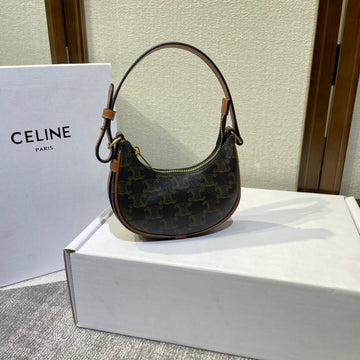 AVA BAG 75MM IN BLACK TRIOMPHE CANVAS AND CALFSKIN Luxe Carry