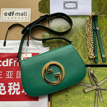 BLONDIE SHOULDER BAG 28 IN CASTLETON GREEN LAMBSKIN GOLD HARDWARE Luxe Carry Bags