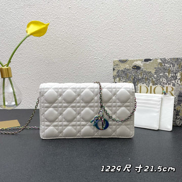 CARO SLIM POUCH 21 BAG IN WHITE CALFSKIN Luxe Carry Bags