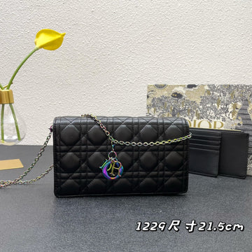 CARO SLIM POUCH 21 BAG IN BLACK CALFSKIN Luxe Carry