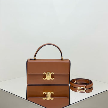 BOX TRIOMPHE 22 TAN NATURAL CALFSKIN Luxe Carry Bags