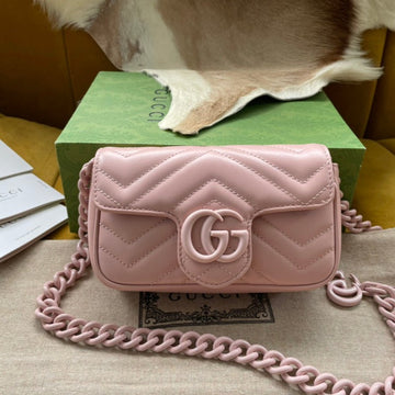 MARMONT MINI HANDBAG 16 IN LIGHT PINK CALFSKIN by Luxe Carry