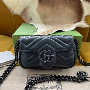 MARMONT MINI HANDBAG 16 IN BLACK CALFSKIN Luxe Carry Bags