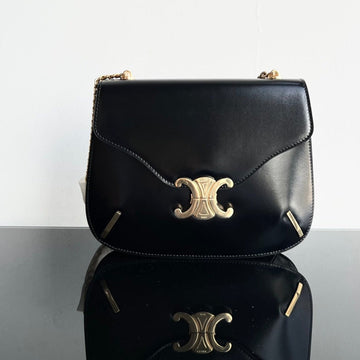 BESACE TRIPHOME 24 BLACK GLOSSY CALFSKIN by Luxe Carry
