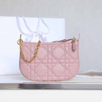 MINI CARO BAG 25 IN LIGHT PINK LAMBSKIN Luxe Carry Bags