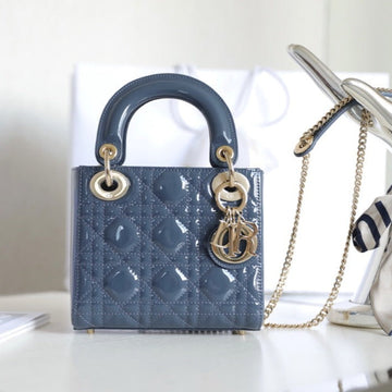 LADY 17 IN SKY AEGEAN BLUE WITH CANNAGE PATTERN Luxe Carry