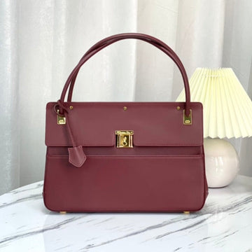 PARISIENNE 30 HANDBAG IN MULBERRY PURPLE SMOOTH CALFSKIN By Luxe Carry