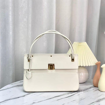 PARISIENNE 30 HANDBAG IN WHITE SMOOTH CALFSKIN Luxe Carry