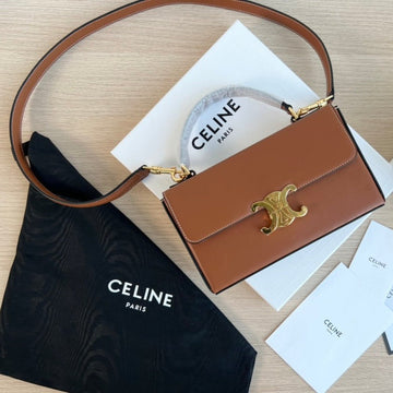 BOX TRIPHOME 22 CINNAMON BROWN CALFSKIN BAG by Luxe Carry