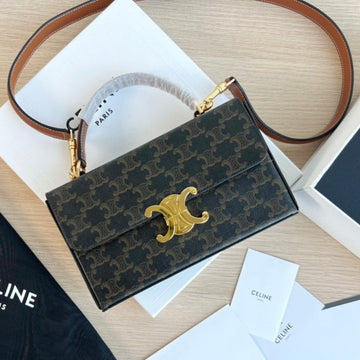 BOX TRIPHOME 22 BLACK PATTERN CALFSKIN BAG Luxe Carry