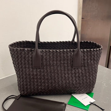 SMALL CABAT 32 IN HICKORY BROWN LAMBSKIN Luxe Carry Bags