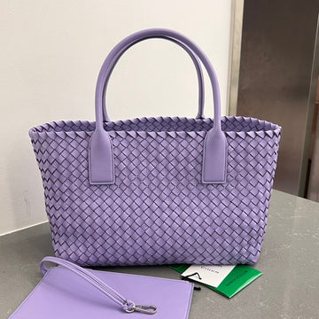 SMALL CABAT 32 IN PERIWINKLE PURPLE LAMBSKIN Luxe Carry