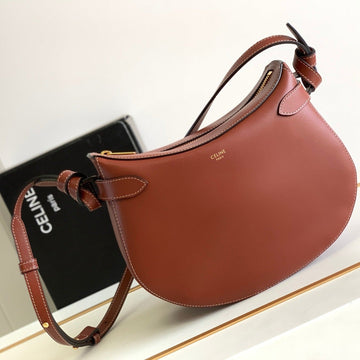 TRIOMPHE CLASSIC 25 CINNAMON BROWN CALFSKIN Luxe Carry