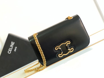 TRIOMPHE FRAME 23 BLACK CALFSKIN Luxe Carry