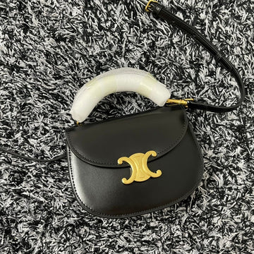 BESACE TRIPHOME 17 CALFSKIN BLACK Luxe Carry Bags