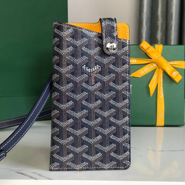 MONTMARTRE GM CASE 18 IN NAVY BLUE GOYARDINE CANVAS Luxe Carry