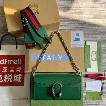 DIONYSUS SMALL 25 BAG IN EMERALD GREEN CALFSKIN by Luxe Carry