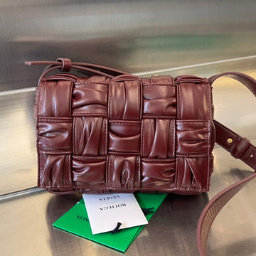 MINI CASSETTE 19 IN WINE RED SOFT LAMBSKIN by Luxe Carry