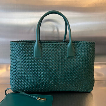 LARGE CABAT 51 IN KAITOKE GREEN LAMBSKIN by Luxe Carry
