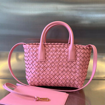 MINI CABAT 20 IN ROSE PINK LAMBSKIN by Luxe Carry