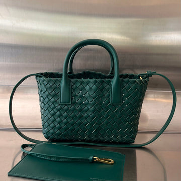 MINI CABAT 20 IN KAITOKE GREEN LAMBSKIN Luxe Carry Bags