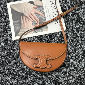 BESACE TRIPHOME 23 CINNAMON BROWN CALFSKIN Luxe Carry