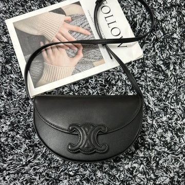 BESACE TRIPHOME 23 BLACK CALFSKIN by Luxe Carry