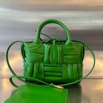 CANDY ARCO TOTE 20 IN GREEN SOFT LAMBSKIN by Luxe Carry