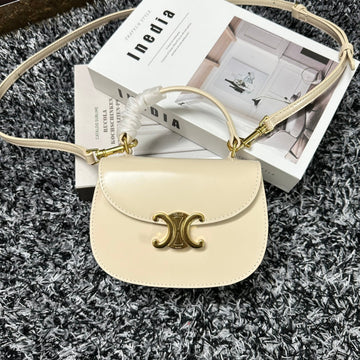 BESACE TRIPHOME 17 CALFSKIN WHITE Luxe Carry