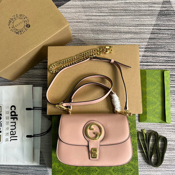 BLONDIE 23 TOP-HANDLE BAG LIGHT PINK CALFSKIN Luxe Carry