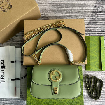 BLONDIE 23 TOP-HANDLE BAG LIGHT GREEN CALFSKIN Luxe Carry Bags