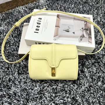 CLASSIC MINI 18 YELLOW PASTEL CALFSKIN by Luxe Carry