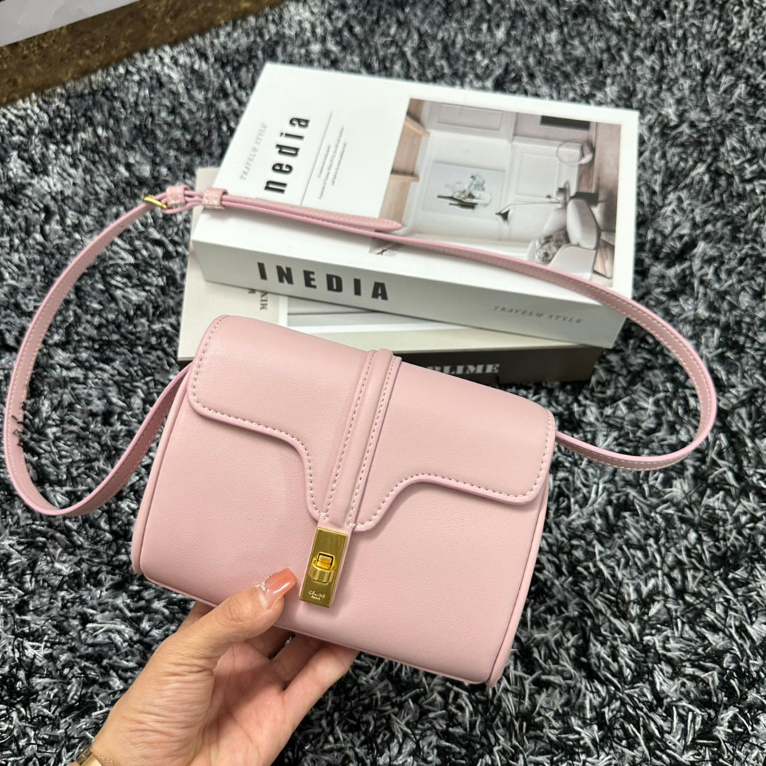 CLASSIC MINI 18 PINK PASTEL CALFSKIN Luxe Carry