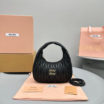 MINI HOBO 20 BAG IN BLACK SHEEPSKIN By Luxe Carry