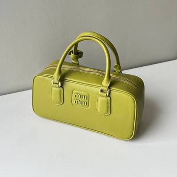 ARCADIE 27 BAG IN NEON YELLOW CALFSKIN By Luxe Carry
