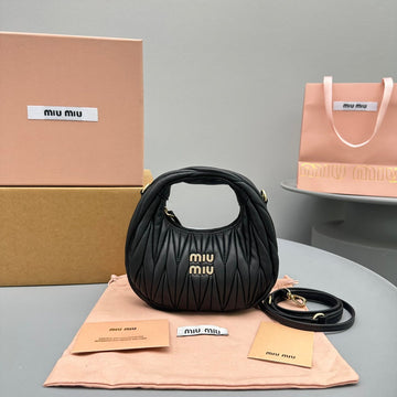 MINI HOBO 17 BAG IN BLACK SHEEPSKIN By Luxe Carry