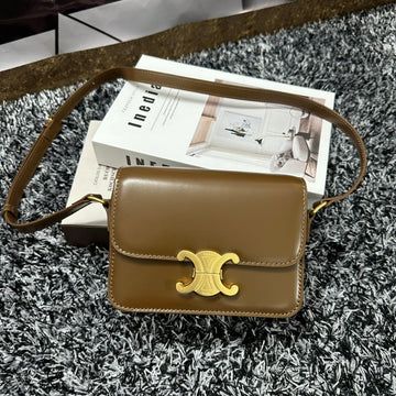 TRIPHOME TEEN 18 CARAMEL BROWN COWHIDE LEATHER by Luxe Carry