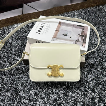 TRIPHOME TEEN 18 WHITE COWHIDE LEATHER Luxe Carry