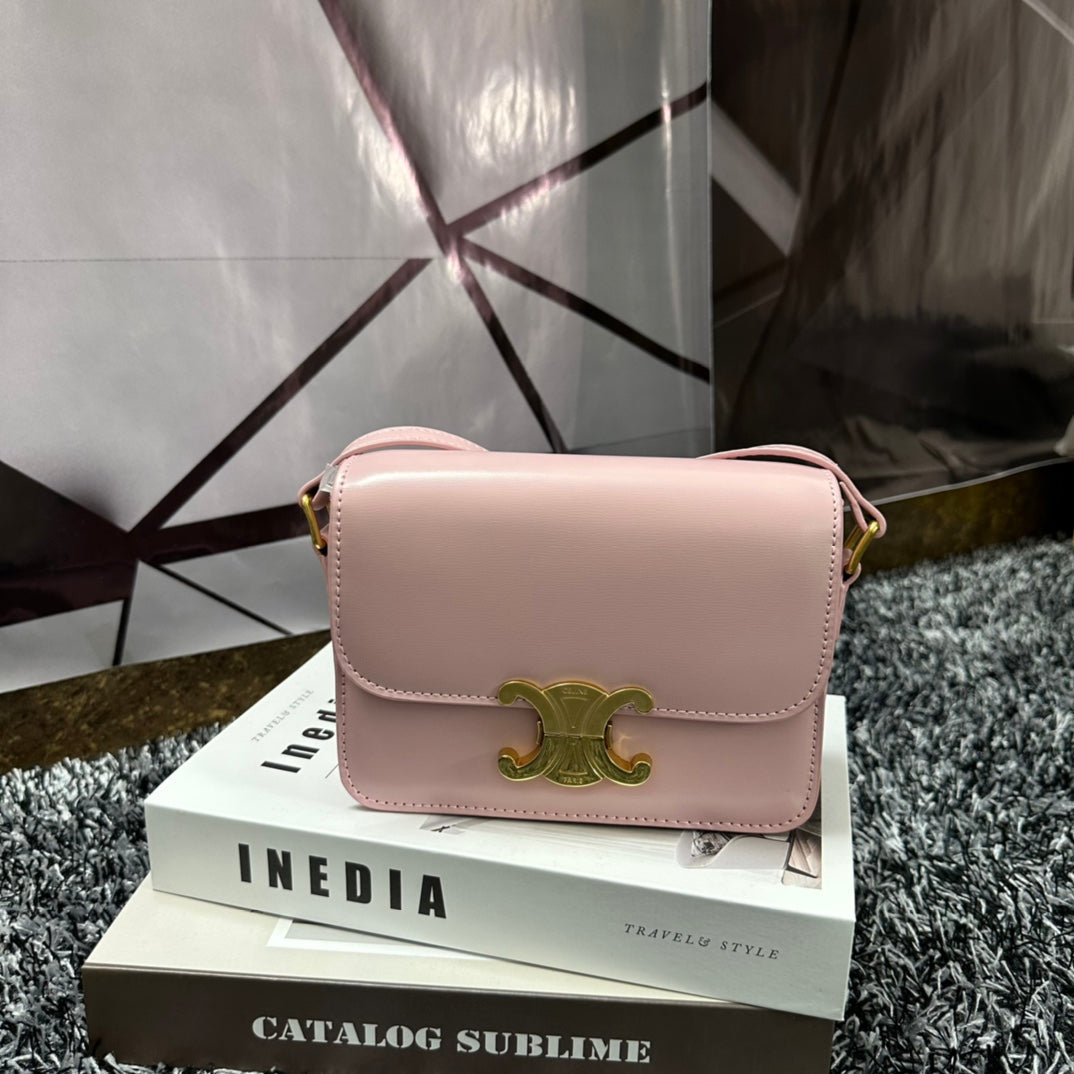 TRIPHOME TEEN 18 PINK PASTEL COWHIDE LEATHER Luxe Carry