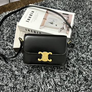 TRIPHOME TEEN 18 BLACK COWHIDE LEATHER Luxe Carry