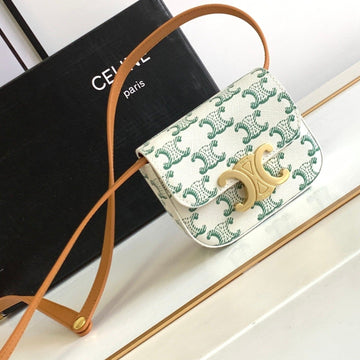 TRIPHOME 11 GREEN WHITE COWHIDE LEATHER by Luxe Carry