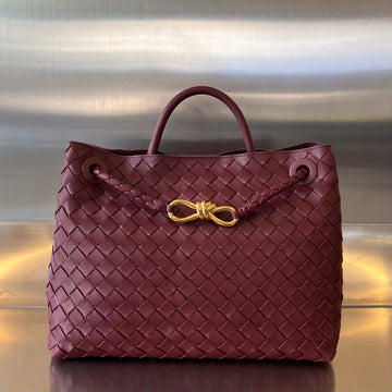 MEDIUM ANDIAMO 32 IN BURGUNDY LAMBSKIN Luxe Carry