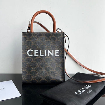 CABAS TRIOMPHE 21 BLACK CALFSKIN TOTE Luxe Carry