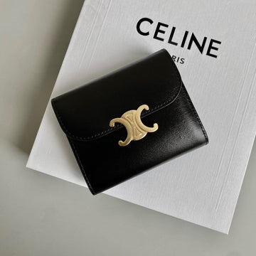 TRIPHOME 10 TRIFOLD WALLET CALFSKIN BLACK by Luxe Carry