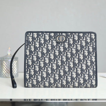 BOOK TOTE 26 IN BLUE OBLIQUE JACQUARD Luxe Carry