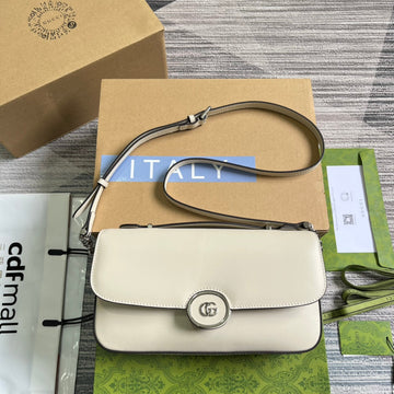 GG SMALL 27 HANDBAG IN WHITE CALFSKIN by Luxe Carry
