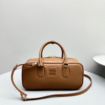 ARCADIE 27 BAG IN CINNAMON BROWN CALFSKIN Luxe Carry Bags