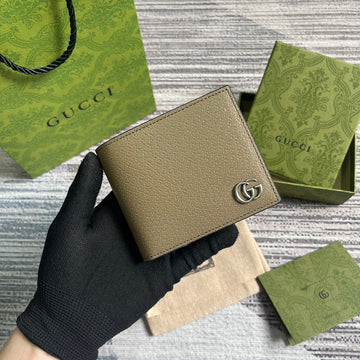 GG MARMONT 11 BIFOLD WALLET IN MOCHA BROWN CALFSKIN by Luxe Carry