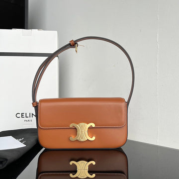 TRIOMPHE 20 CIDER ORANGE CALFSKIN Luxe Carry Bags