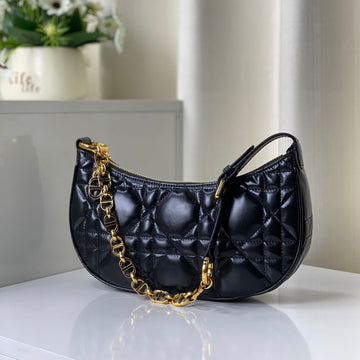 CD LOUNGE 26 BAG IN BLACK LAMBSKIN By Luxe Carry